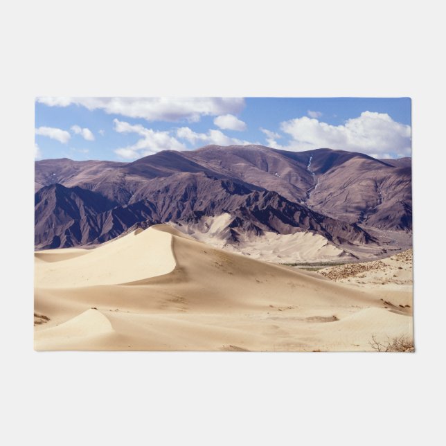 Sanddünen in der Nähe des Klosters Samye - Tibet Fußmatte (Vorderseite)