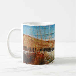 Sanddünen Ozeanmalerei Kaffeetasse