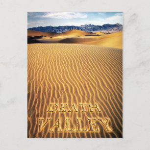 Sanddünen, Todestal, Kalifornien Postkarte