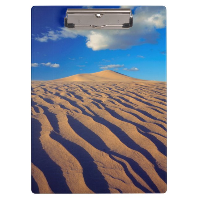 Sanddünen und Wolken Klemmbrett (Vorderseite)