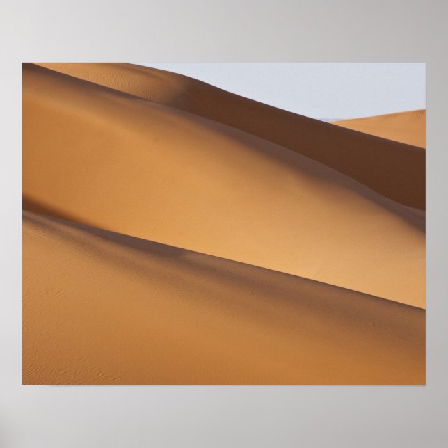 Sanddünen, Wüste Sahara, Marokko 2 Poster (Vorne)