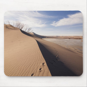 Sanddünenformationen. Bruneau Dunes Staat Park Mousepad