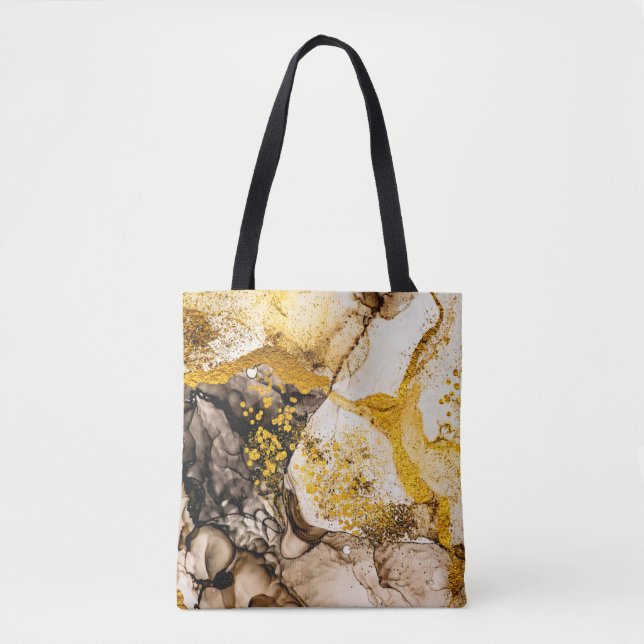 Sande Wildnis - ART. Goldener Swirl. Lebend und b Tasche (Vorderseite)