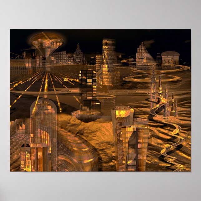 Sandelles Peak Print Poster (Vorne)