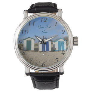 Sandenglisch-Küste der blauen Himmel der Armbanduhr