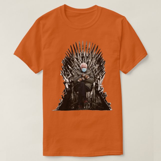 Sanders Einweihung Mittens Meme T-Shirt (Design vorne)