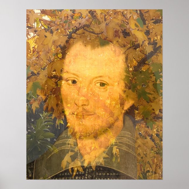 Sanders’ Porträt von William Shakespeare Poster (Vorne)