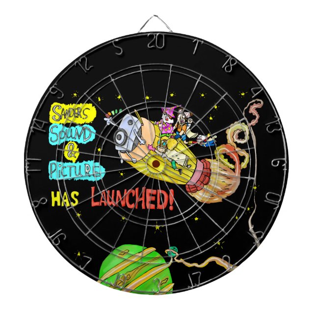 Sanders Sound & Picture hat gestartet! Offiziell Dartscheibe (vorne)
