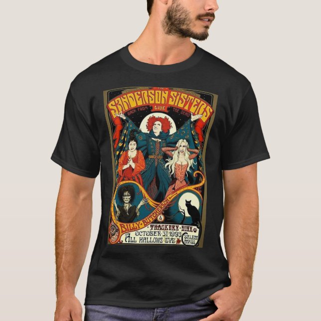 Sanderson Sisters Vintage Tour Poster T-Shirt Esse (Vorderseite)