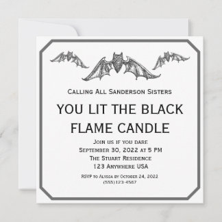 Sanderson Soeur Halloween Invitation
