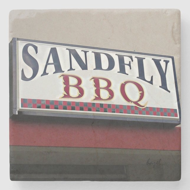 Sandfly GRILLEN, Savannah Georgia Untersetzer (Vorderseite)