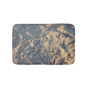Sandfußabdrücke Badematte