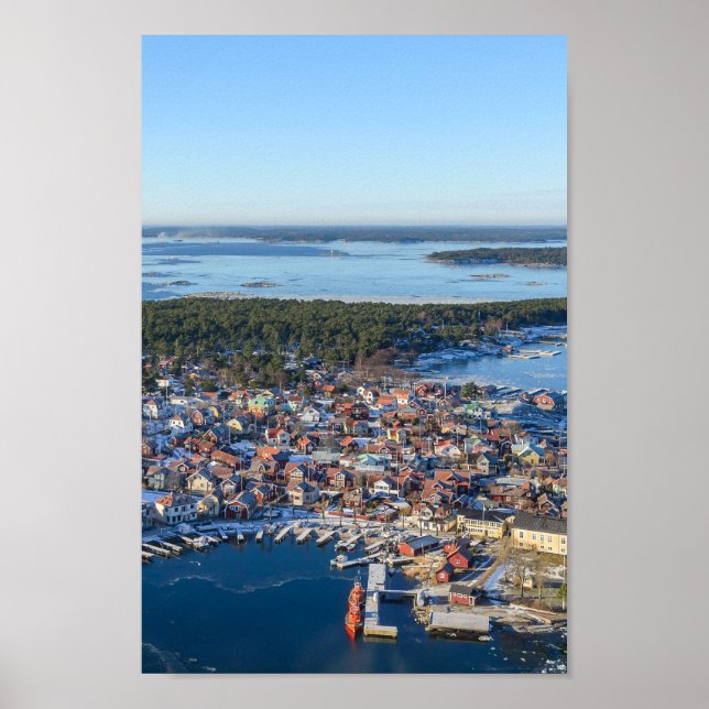 Sandhamn, Stockholm Archipel, Schweden Poster (Vorne)