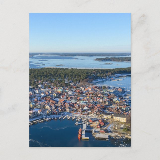 Sandhamn, Stockholm Archipel, Schweden Postkarte (Vorderseite)