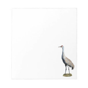 Sandhill Crane Foto Notepad Notizblock