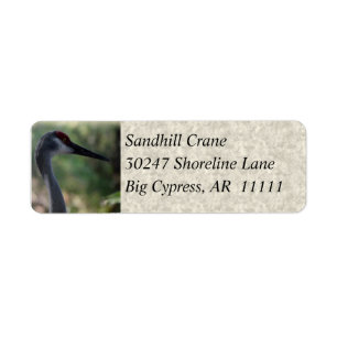 Sandhill Crane individuell anpassbare Adressmarken