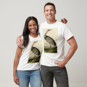 Sandhill Crane von Audubons Vögeln von Amerika T-Shirt