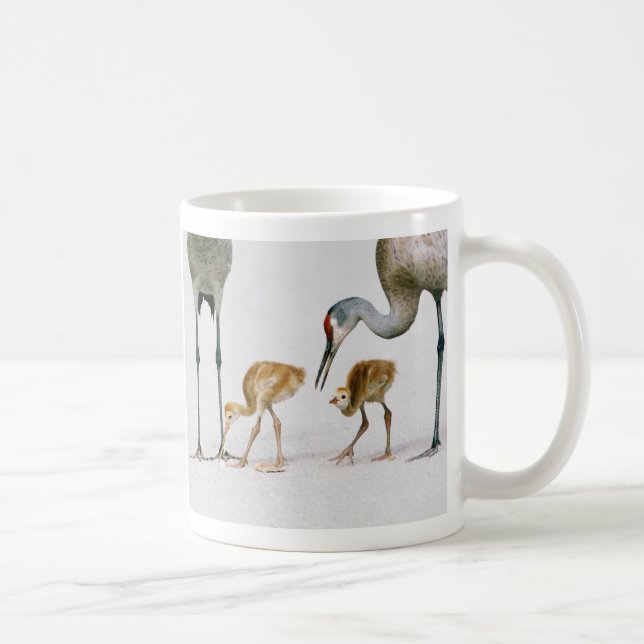 Sandhill Kran Famiy Tasse (Rechts)