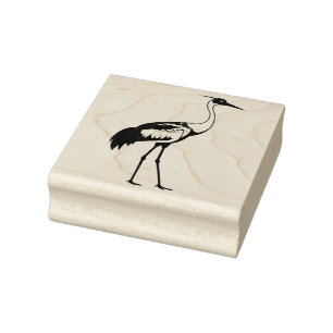 Sandhill-Kranich auf dem Weg nach Hause Gummistempel