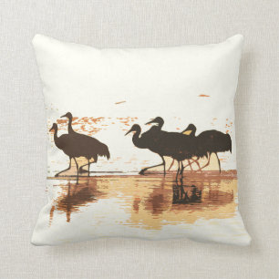 Sandhill streckt Vogel-Tier-Tier-Kissen Kissen