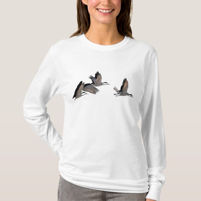 Sandhill tend le cou le T-shirt (Devant)