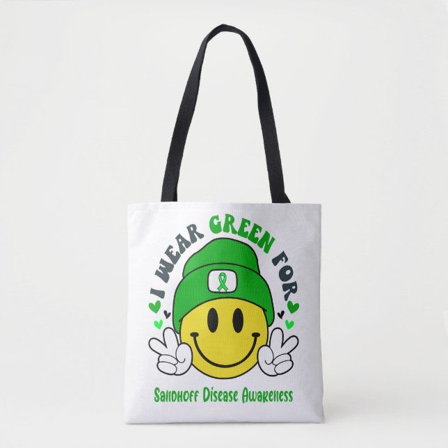 Sandhoff Disease Awareness Ribbon Support Geschenk Tasche (Vorderseite)