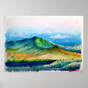 Sandia GebirgsWappen und Rincon Ridgeline Poster
