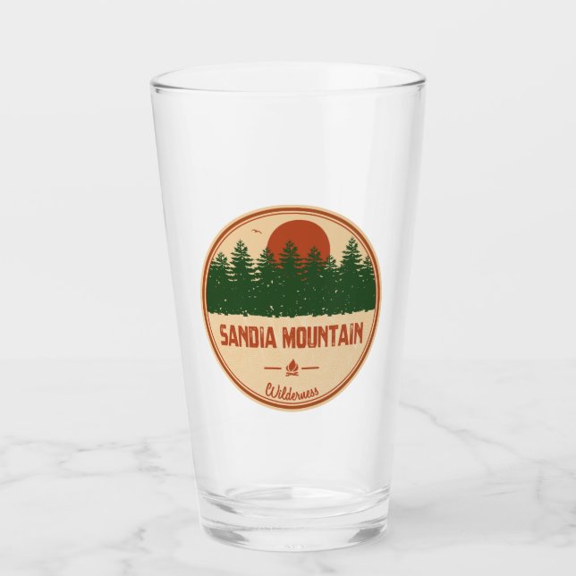 Sandia Mountain Wilderness - New Mexico Glas (Vorderseite)