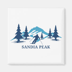 Sandia Peak New Mexico Skigebiet Skifahren Skifahr Magnet