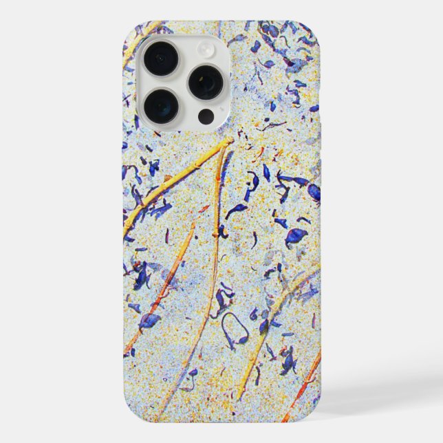 Sandige Blätter iPhone 15 Pro Max Hülle (Rückseite)