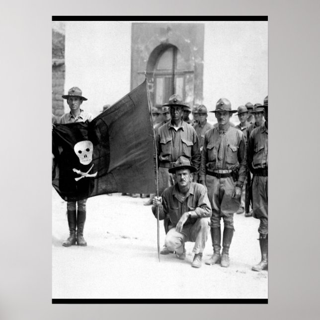 Sandinos Flagge. Nicaragua, 1932 (Marine Corps)_ Poster (Vorne)