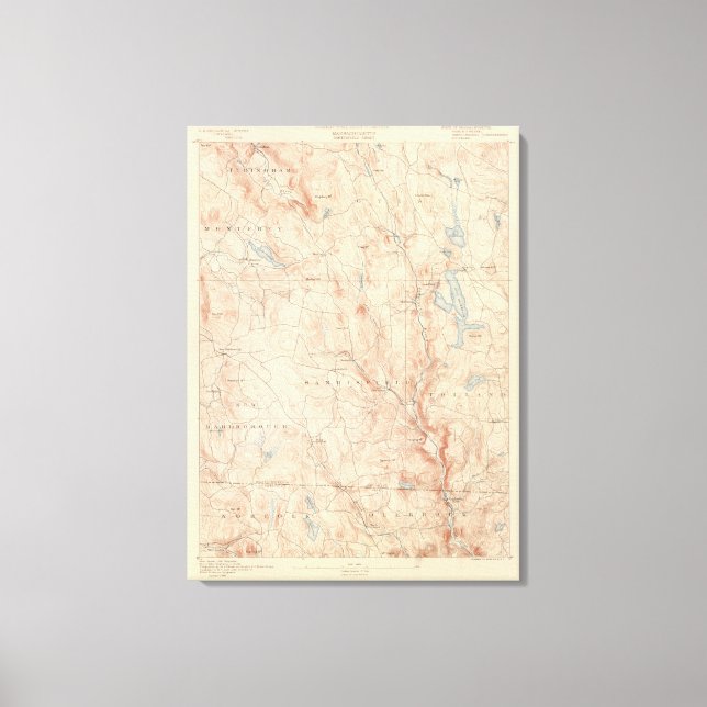 Sandisfield, Massachusetts Leinwanddruck (Vorderseite)