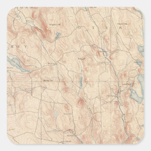 Sandisfield, Massachusetts Quadratischer Aufkleber