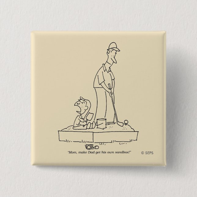 Sandkasten Button (Vorderseite)