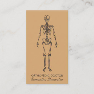 Sandknochen Skelett Orthopäde Arzt modellieren Visitenkarte
