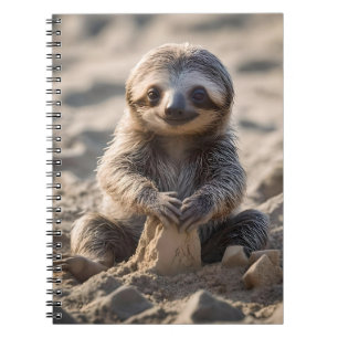 Sandküsten: Baby Sloth Gebäude Sand Castles, Notizblock