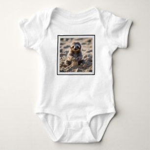 Sandküsten : Baby Sloth Gebäude Sand Castles, Strampler