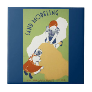 Sandmodellierung Fliese
