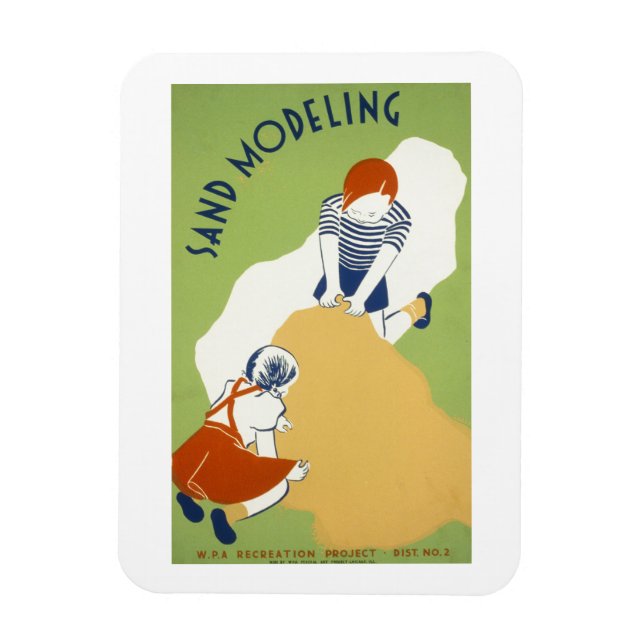 Sandmodellierung Magnet (Vertikal)