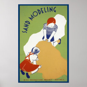 Sandmodellierung Poster
