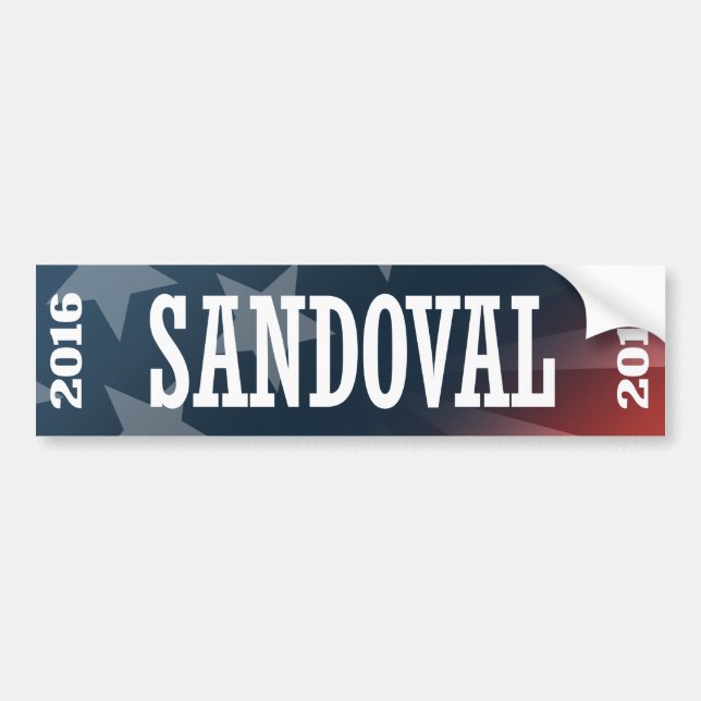 SANDOVAL 2016 AUTOAUFKLEBER (Vorne)
