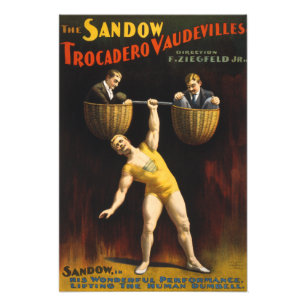 Sandow Eugen Sandow Vaudeville Weightlifter Fotodruck