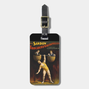 Sandow Eugen Sandow Vaudeville Weightlifter Gepäckanhänger