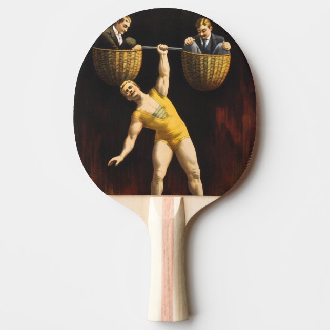 Sandow Eugen Sandow Vaudeville Weightlifter Tischtennis Schläger (Vorderseite)