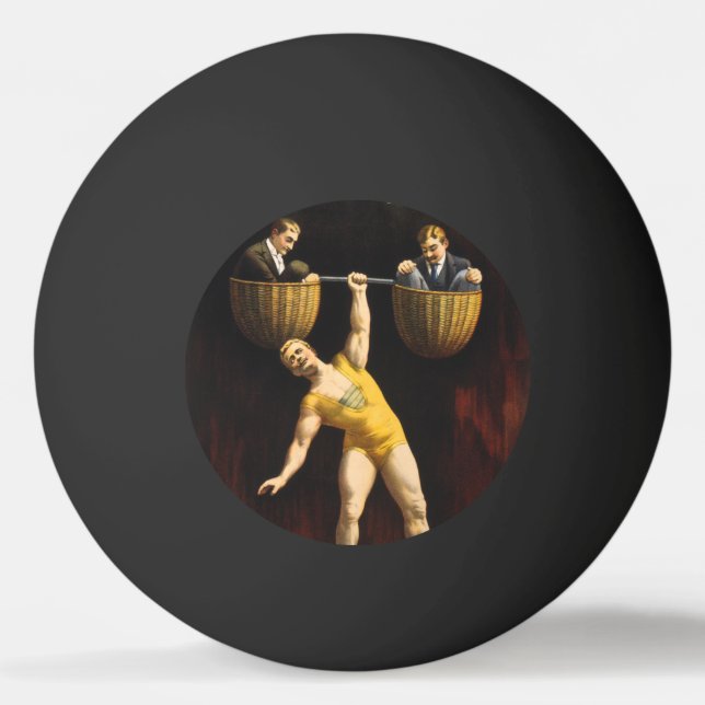 Sandow Eugen Sandow Vaudeville Weightlifter Tischtennisball (Vorderseite)