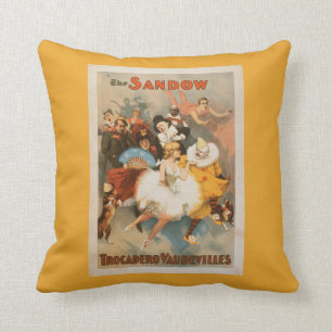Sandow Trocadero Varieté-Karnevals-Thema Kissen