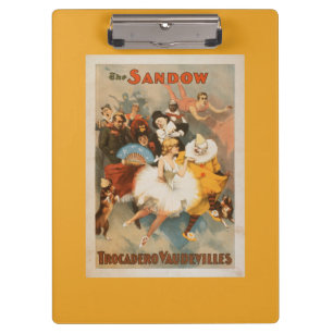 Sandow Trocadero Varieté-Karnevals-Thema Klemmbrett