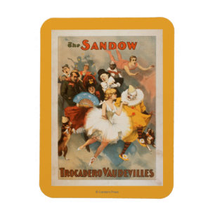 Sandow Trocadero Varieté-Karnevals-Thema Magnet