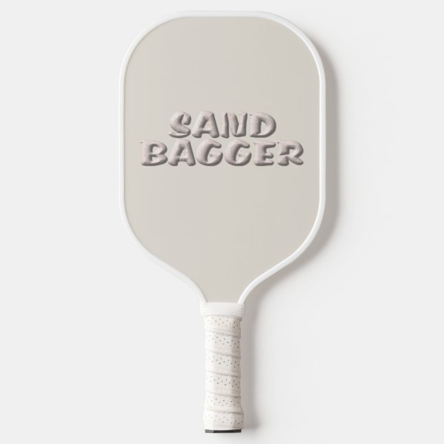 Sandpaddel mit weißem Sand Pickleball Schläger (Vorderseite)