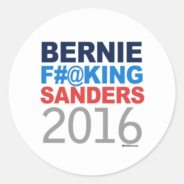 Sandpapierschleifmaschinen 2016 Bernie Effing Runder Aufkleber (Vorderseite)